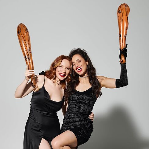 Zhanmai 6 PCS قابلة للنفخ في لعبة Batball Bat قابلة للنفخ كهف الكهف Caveman Stick Caveman للنادي Cosplay حفلة عيد ميلاد الإمدادات الهالوين كرنفال in Kuwait