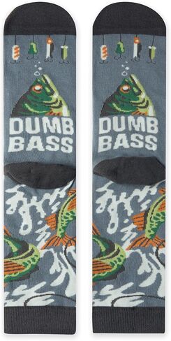 Lavley Born To Fish, Forced To Work Socks for Men - Funny Gift for Fishermen and Outdoorsmen in Saudi Arabia