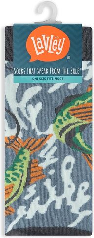 Lavley Born To Fish, Forced To Work Socks for Men - Funny Gift for Fishermen and Outdoorsmen in Saudi Arabia