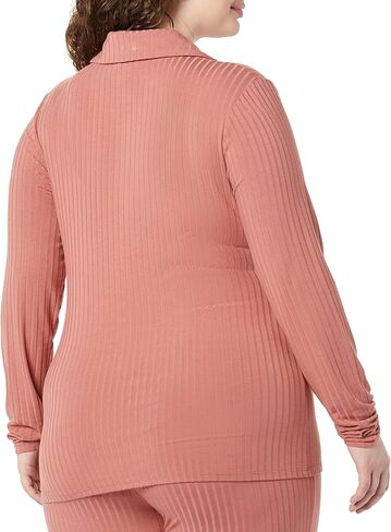 Amazon Essentials Women's Wide Rib Long Sleeve Button-up Collared Cardigan (Previously Daily Ritual) in Saudi Arabia