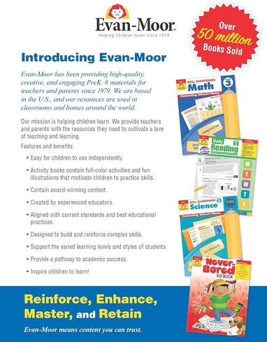 Evan-Moor Daily Language Review ، الصف الثامن ، الأنشطة ، التعليم المنزلي ومصنف موارد الفصول الدراسية ، أوراق عمل قابلة للتكرار ، طبعة المعلم ، الممارسة اليومية ، تقييم المهارات ، القواعد ، علامات الترقيم in Saudi Arabia