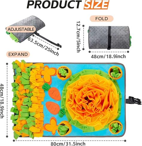 حصيرة عشق للكلاب ، 32 × 19 بوصة ألعاب الكلب التفاعلية للتأكل البطيء والأكل البطيء ، لعبة لغز الكلاب الدائمة ، ألعاب إثراء الكلاب للكلاب الصغيرة والكلاب الكبيرة in Kuwait