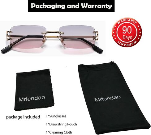 Small Narrow Rimless Sunglasses for Women Men Tiny 90s Frameless Rectangle Tinted Glasses Fashion Shades UV400 in Saudi Arabia