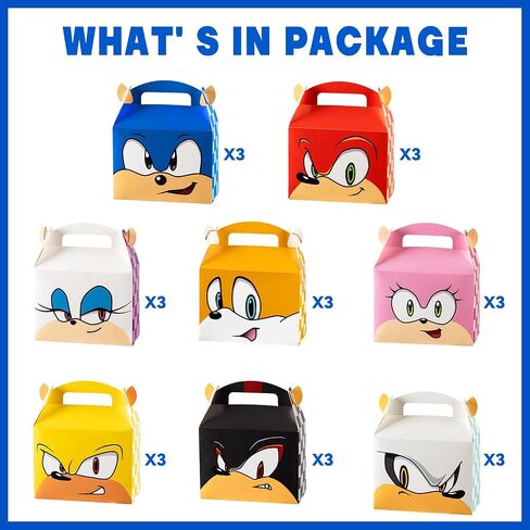 Birthday Party Supplies,24Pcs Gift Boxes,Game Party favors,Best for Fill Up the Birthday Gift Bags（8 Style） in Kuwait