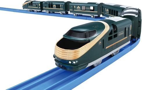 Takara Tomy Plarail Takara Tomy "Plarail Cruise Train DX Series Twilight Express Zuikaze" Train ، للأعمار 3 وما فوق ، تم تمرير معايير سلامة الألعاب ، معتمدة من St Mark ، in Kuwait