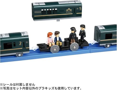 Takara Tomy Plarail Takara Tomy "Plarail Cruise Train DX Series Twilight Express Zuikaze" Train ، للأعمار 3 وما فوق ، تم تمرير معايير سلامة الألعاب ، معتمدة من St Mark ، in Kuwait