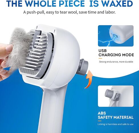 Pet Steam Brush for Dog & Cat – Spray Hair Removal Comb – Steam for Shedding & Grooming – Water Brush for Long & Short Haired Pets in Saudi Arabia