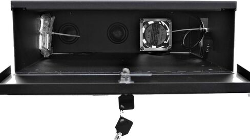 ثقيل 15 "× 15" × 5 "مربع قفل أمان DVR 16 مع مروحة العادم لأنظمة أمان CCTV - أبيض in Kuwait