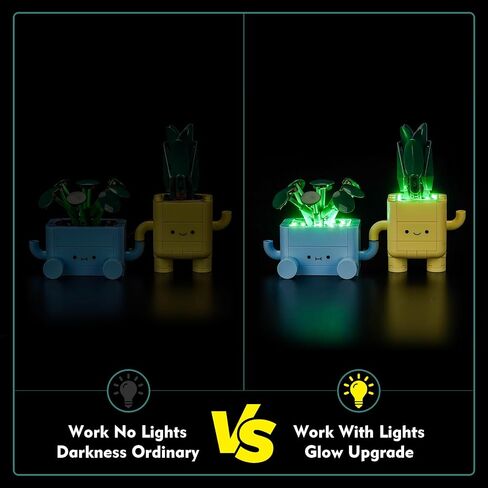 طقم إضاءة متوافق مع LEGO 10349 Happy Plants - لا يوجد طراز فقط الضوء ، إكسسوارات الإضاءة LED متوافقة مع LEGO 10349 Happy Bonsai in Kuwait