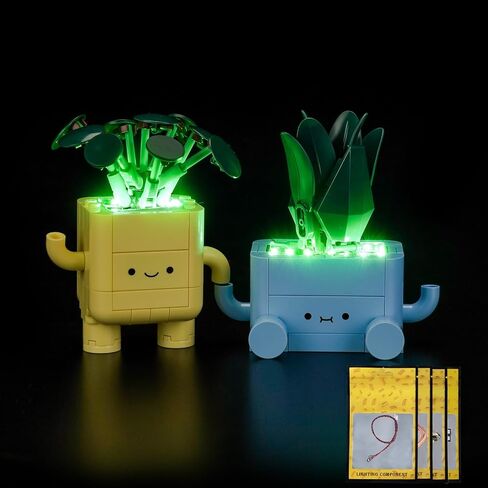 طقم إضاءة متوافق مع LEGO 10349 Happy Plants - لا يوجد طراز فقط الضوء ، إكسسوارات الإضاءة LED متوافقة مع LEGO 10349 Happy Bonsai in Kuwait