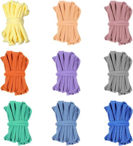 xliuax 180pcs نسج حلقات إعادة ملء الأفق ، 9 ألوان potholder النسيج الحلقات المرنة للفنون والحرف اليدوية لتوصيلات الحرف اليدوية DIY in Kuwait