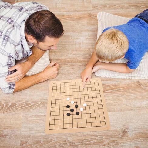 مجموعة ألعاب Homoyoyoo Portable Go Set 9x9 - لعبة الإستراتيجية الصينية للبالغين مع الأحجار البلاستيكية - مثالية للسفر و in Kuwait