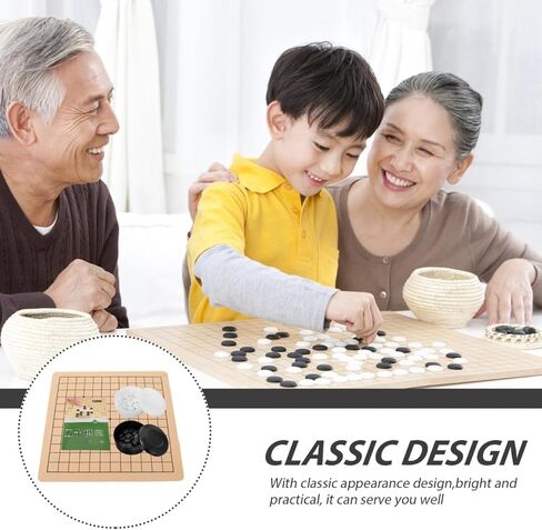مجموعة ألعاب Homoyoyoo Portable Go Set 9x9 - لعبة الإستراتيجية الصينية للبالغين مع الأحجار البلاستيكية - مثالية للسفر و in Kuwait