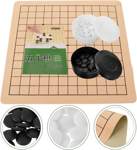 مجموعة ألعاب Homoyoyoo Portable Go Set 9x9 - لعبة الإستراتيجية الصينية للبالغين مع الأحجار البلاستيكية - مثالية للسفر و in Kuwait