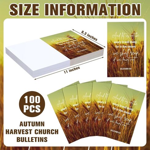 100 PCS الخريف يترك نشرة الكنيسة ، ورقة كبيرة ، عبادة يسوع ، لقد جعل كل شيء جميل النشرات خريف الكتاب المقدس لمستلزمات الدراسة المدرسية لخريف عيد الشكر عبادة عيد الميلاد in Saudi Arabia