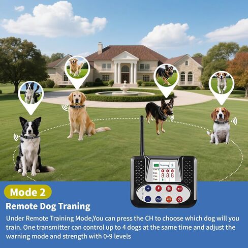 سياج الكلب اللاسلكي والطوق التدريبي ، السياج غير المرئي للكلاب مع أوضاع الصدمة/الاهتزاز ، طوق الكلب المحيط بالماء وقابل للتعديل من أجل السلامة والخارجية ، 1DOG ، نظام حدود الكلب اللاسلكي اللاسلكي in Kuwait