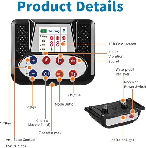 سياج الكلب اللاسلكي والطوق التدريبي ، السياج غير المرئي للكلاب مع أوضاع الصدمة/الاهتزاز ، طوق الكلب المحيط بالماء وقابل للتعديل من أجل السلامة والخارجية ، 1DOG ، نظام حدود الكلب اللاسلكي اللاسلكي in Kuwait