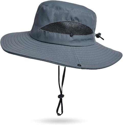 Sun Hat for Men/Women, Wide Brim UV Protection Fishing hat, Mens Waterproof Safari Boonie Bucket Hat for Hiking Garden Beach in Saudi Arabia