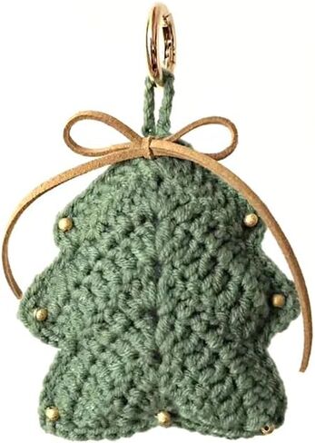 Christmas Tree Crochet Ornament DIY Kit ، 4 × 2.7 بوصة ، مجموعة كاملة مع الغزل والأدوات والفيديو التعليمي والتعليمات المكتوبة in Saudi Arabia