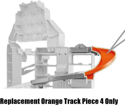جزء بديل لـ Hot -Wheels City Ultimate Garage Playet - GJL14 ~ استبدال قطعة مسار برتقالي 4 in Kuwait