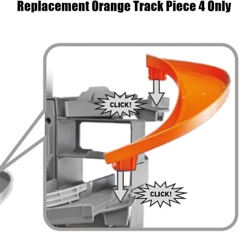 جزء بديل لـ Hot -Wheels City Ultimate Garage Playet - GJL14 ~ استبدال قطعة مسار برتقالي 4 in Kuwait