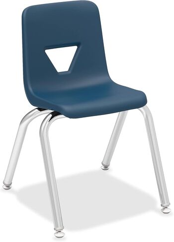 Lorell 14" Seat-Height Navy Stacking Student Chairs (Pack of 4) in Saudi Arabia