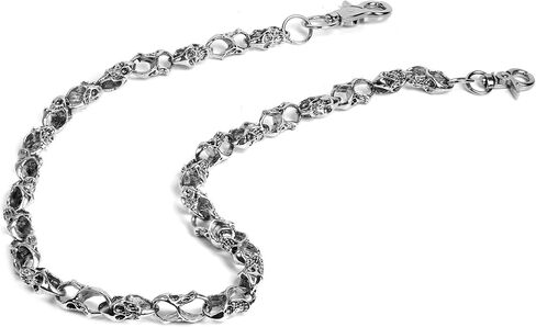 سلسلة محفظة، سلسلة جيب لراكبي الدراجات النارية على شكل جمجمة للجنسين، طول 25.2 سم in Kuwait