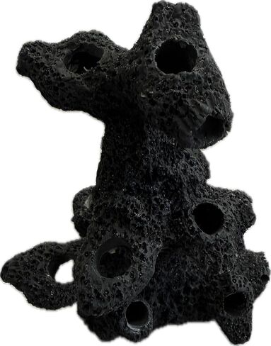 10 Hole Torch Tower Coral Frag Plug Rack/Frag Rock for Live Coral Plug Ons for Reef Aquariums Purple Coralline Option (Coralline Purple) in Kuwait