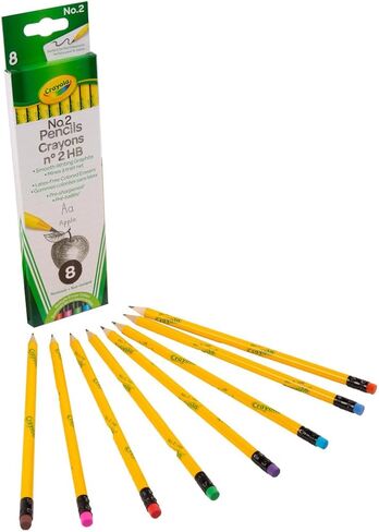 Crayola Number 2 Pencils, Classroom Must Haves, Back to School Supplies, 8 Count in Kuwait