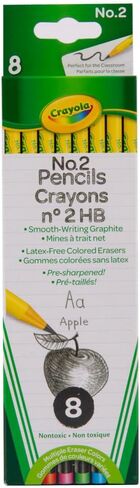Crayola Number 2 Pencils, Classroom Must Haves, Back to School Supplies, 8 Count in Kuwait