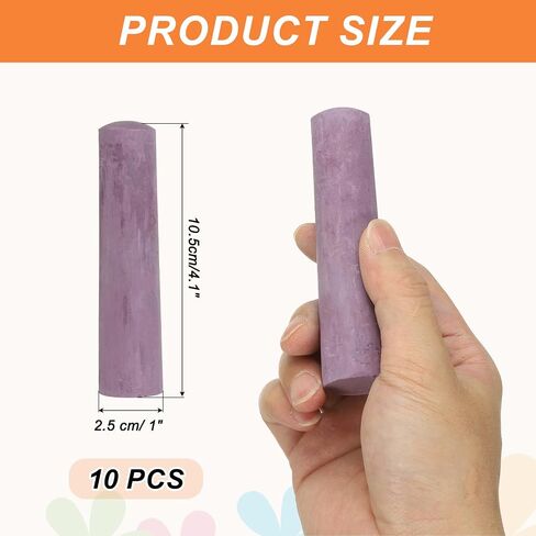 Patikil 10 pcs طباشير بدون غبار ، صفراء صفراء طباشير كبير الصلبة ضخمة شارع قابلة للغسل للبالغين في الهواء الطلق يرسم فن الجدران الفن in Kuwait