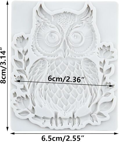 Owl Silicone Mold Bird Owl Polymer Clay Molds for DIY Crafts Epoxy Resin Casting Air Dry Polymer Clay Plaster Jewelry Making in Kuwait