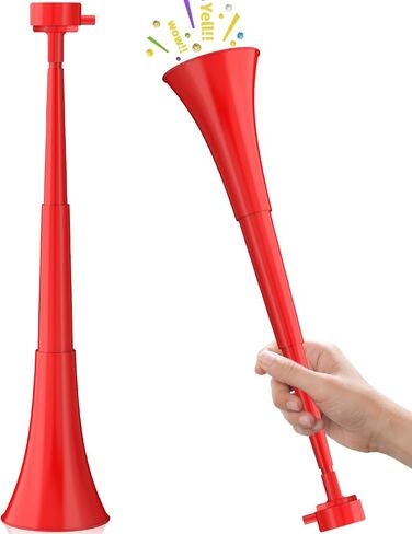 Stadium Horn, Vuvuzela Plastic Trumpet Collapsible Cheering Blow Horns Loud Sound Soccer Trumpets Noise makers for Sporting Events Football Games Carnival Fun Birthday Party Favors - 1PCS (Blue) in Saudi Arabia