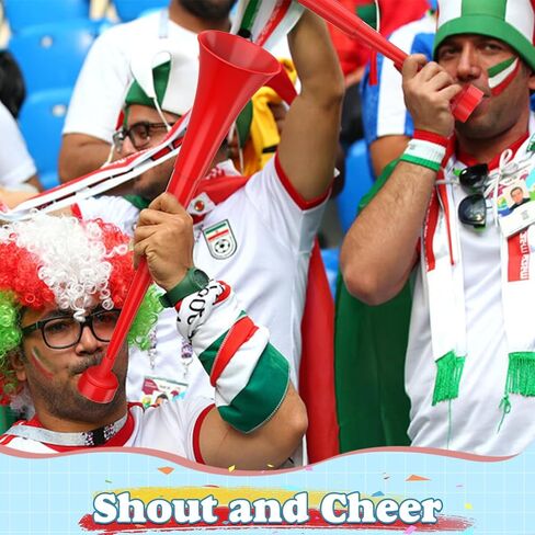 Stadium Horn, Vuvuzela Plastic Trumpet Collapsible Cheering Blow Horns Loud Sound Soccer Trumpets Noise makers for Sporting Events Football Games Carnival Fun Birthday Party Favors - 1PCS (Blue) in Saudi Arabia