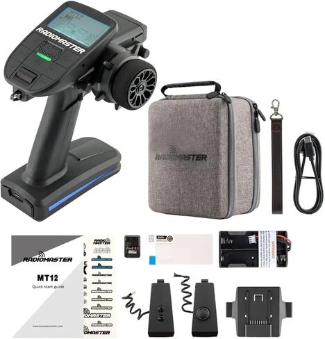 RADIOMASTER MT12 EDGETX OPEN-SOURCE RADIO Controller | 2.4g 4in1 متعددة البروتوكول | لسيارات RC ، القوارب والمركبات السطحية | نسخة ترقية in Kuwait