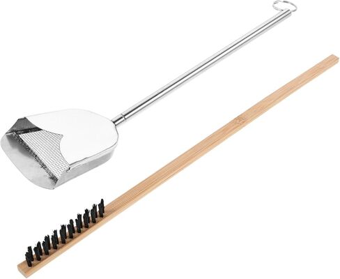 Sosoport 2pcs Bird Cage Brush with Dropping Shovel Set Birdcage Cleaner Cleaning Tools for Parrot Small Pet Animal House Grooves Or Narrow Gaps Supplies in Saudi Arabia