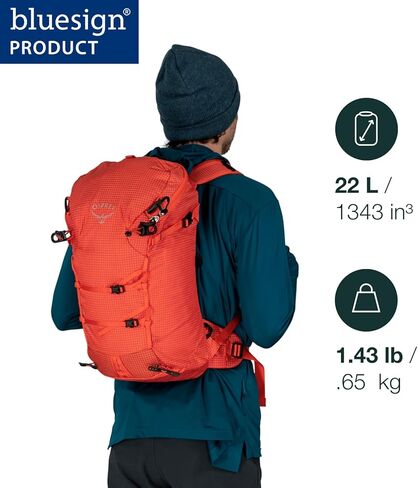 Osprey Mutant 22L Climbing and Mountaineering Unisex Backpack, Tungsten Grey in Saudi Arabia