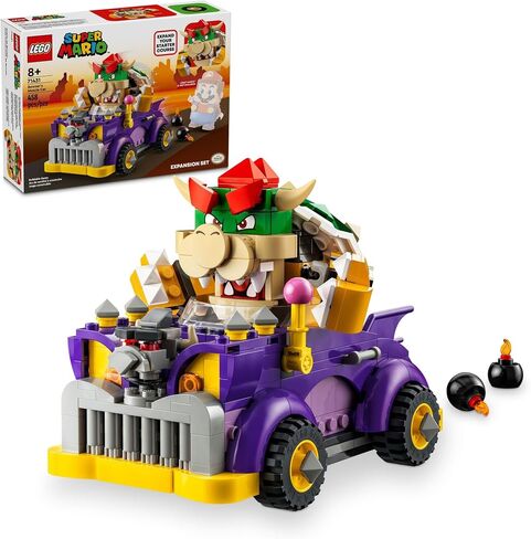 LEGO Super Mario Bowser’s Muscle Car Expansion Set, Collectible Bowser Toy for Kids, Gift for Boys, Girls and Gamers Ages 8 and Up, 71431 in Saudi Arabia
