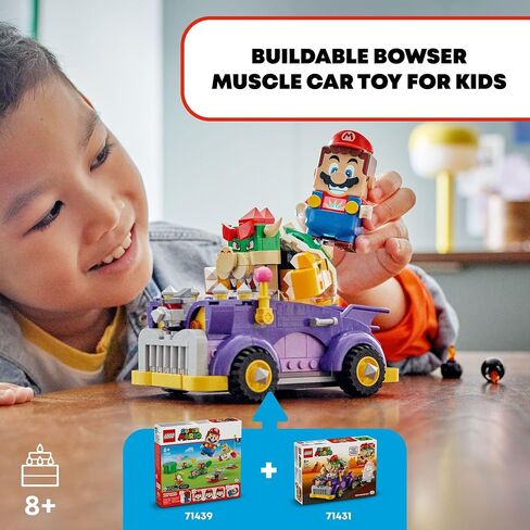 LEGO Super Mario Bowser’s Muscle Car Expansion Set, Collectible Bowser Toy for Kids, Gift for Boys, Girls and Gamers Ages 8 and Up, 71431 in Saudi Arabia