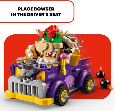 LEGO Super Mario Bowser’s Muscle Car Expansion Set, Collectible Bowser Toy for Kids, Gift for Boys, Girls and Gamers Ages 8 and Up, 71431 in Saudi Arabia