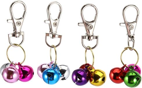 BESPORTBLE 4pcs Pet Collar Bells Pendants for Cats Dogs Safe Comfortable Easy to Attach Attractive Design for Pet Accessories Random Color in Saudi Arabia