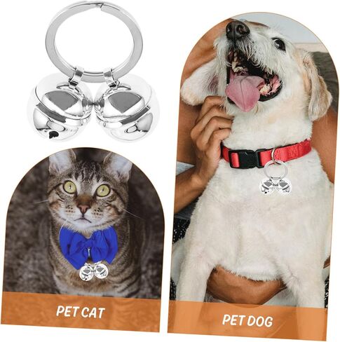 BESPORTBLE DIY Pet Collar Bell Charm Durable Key Chain Bell for Cats and Dogs Loud Sound Cat Accessories for Daily Wear Parties and Photo Shoots in Saudi Arabia
