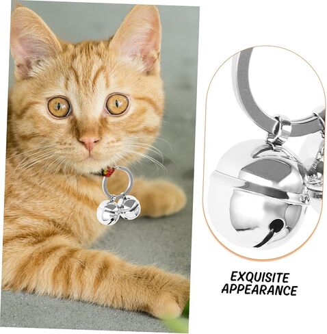 BESPORTBLE DIY Pet Collar Bell Charm Durable Key Chain Bell for Cats and Dogs Loud Sound Cat Accessories for Daily Wear Parties and Photo Shoots in Saudi Arabia