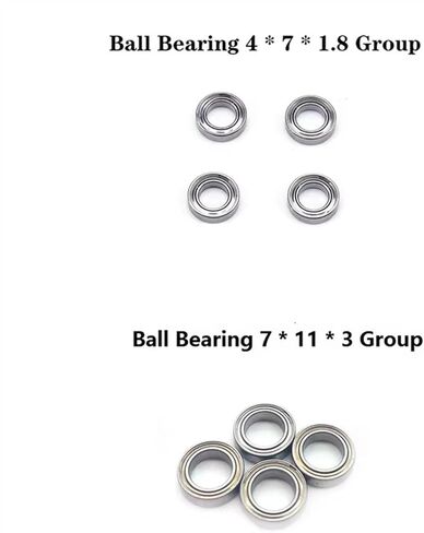 متوافق مع Wltoys 144001 144002 144010 124016 124017 124018 124019 RC Car Prape Parts Accessories 20pcs محمل الكرة مجموعة RC Car Accessories in Kuwait