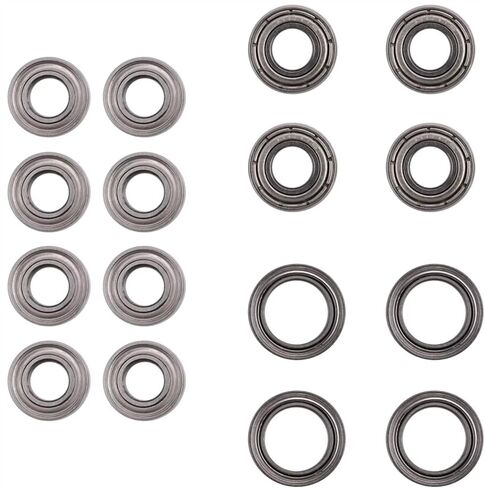 متوافق مع tamiya لـ TT02 لـ TT-02 لـ TT-02D 1/10 RC CAR Parts Parts Accessories 16PCS BALLE BEARING KIT RC Accessories in Kuwait