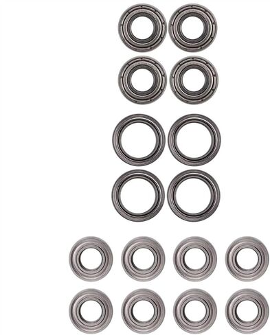 متوافق مع tamiya لـ TT02 لـ TT-02 لـ TT-02D 1/10 RC CAR Parts Parts Accessories 16PCS BALLE BEARING KIT RC Accessories in Kuwait