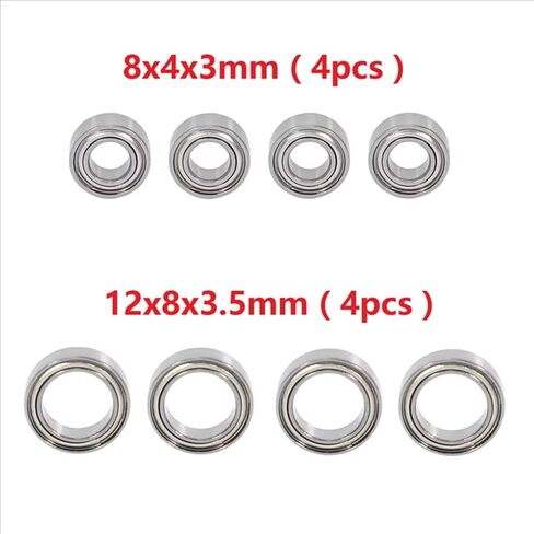 Compatible with SG1603 for UDIRC UD1601 UD1602 UD1603 UD1604 1/16 RC Car Spare Parts Accessories 16Pcs Ball Bearing Set RC Car Upgrade Parts in Saudi Arabia