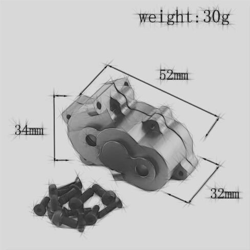 Rc Parts For Traxxas For Slash For E-Revo For Summit 1/16 Metal Gearbox Housing Case 7091 Gear Cover 7379R RC Car Upgrade Parts Accessories(Black) in Saudi Arabia