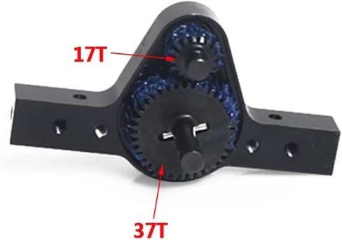 متوافق مع محوري لـ SCX10 D90 D110 1/10 RC زاحف ترقية السيارة إكسسوارات نقل الألومنيوم علبة التروس RC in Saudi Arabia