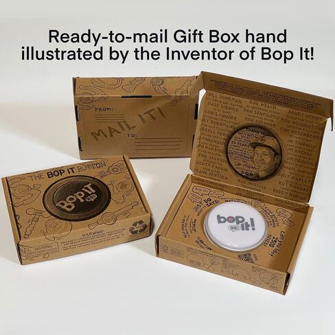 GETMOVIN SPORTS - BOP IT – Special 25th Anniversary Inventor Edition, Gift Ready Mailer Box, Retro Throw Back Colors, Perfect Family Game, for Adults, Kids, Girls, Boys, All Ages! in Kuwait